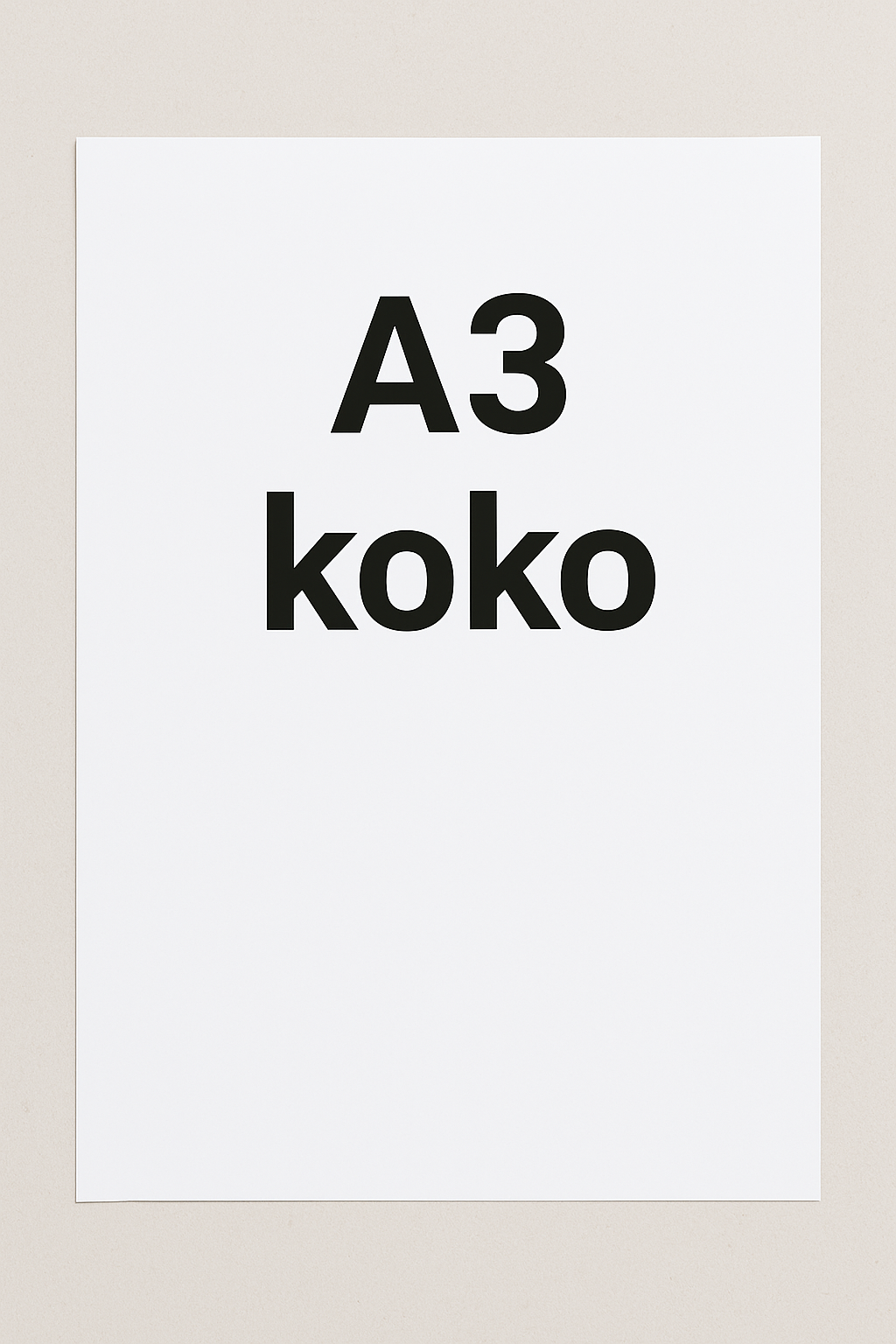 A3 koko