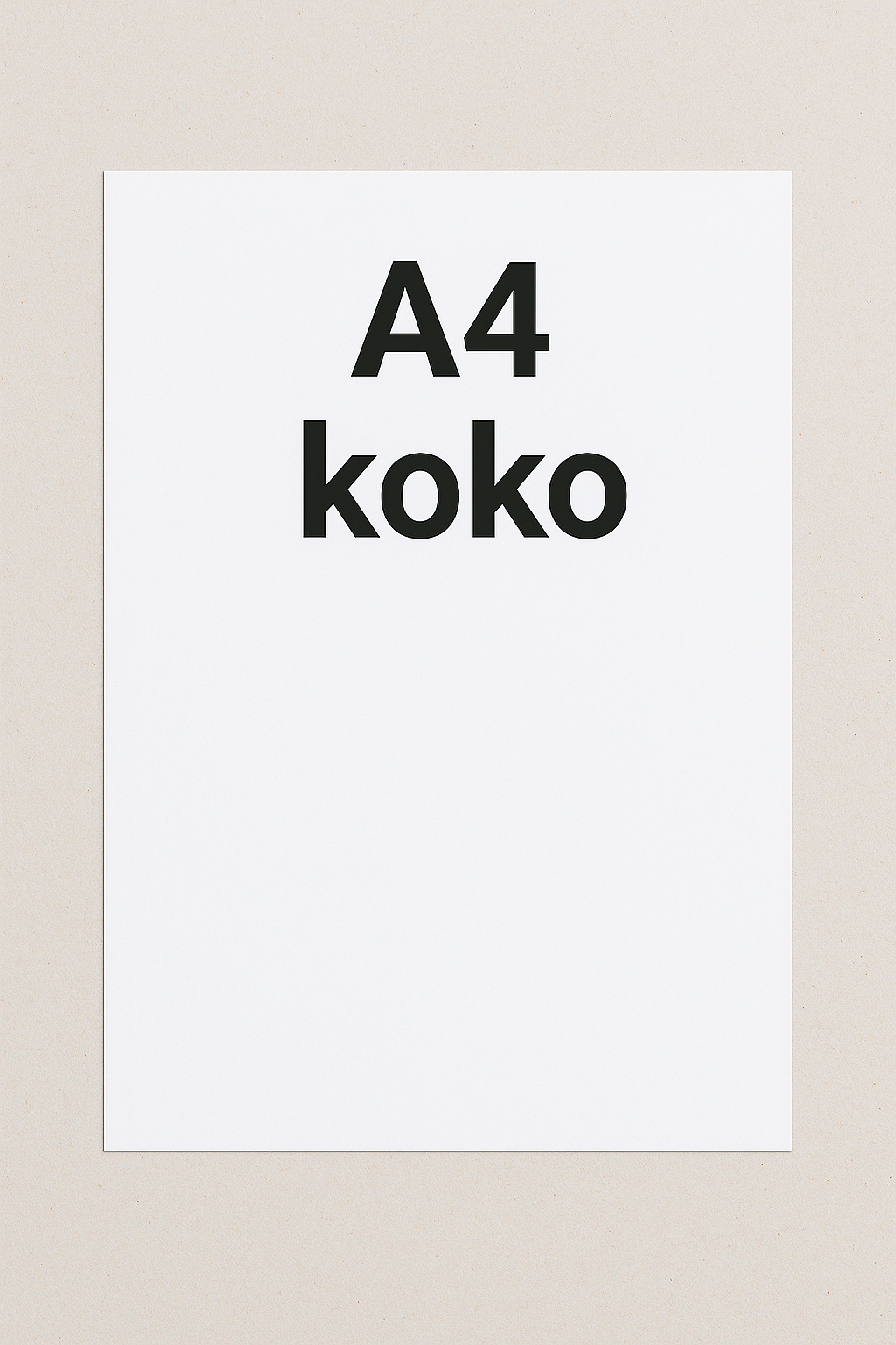 A4 koko